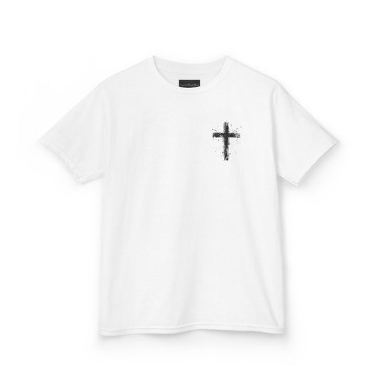 Spray Painted Jesus Cross Kids T-Shirt