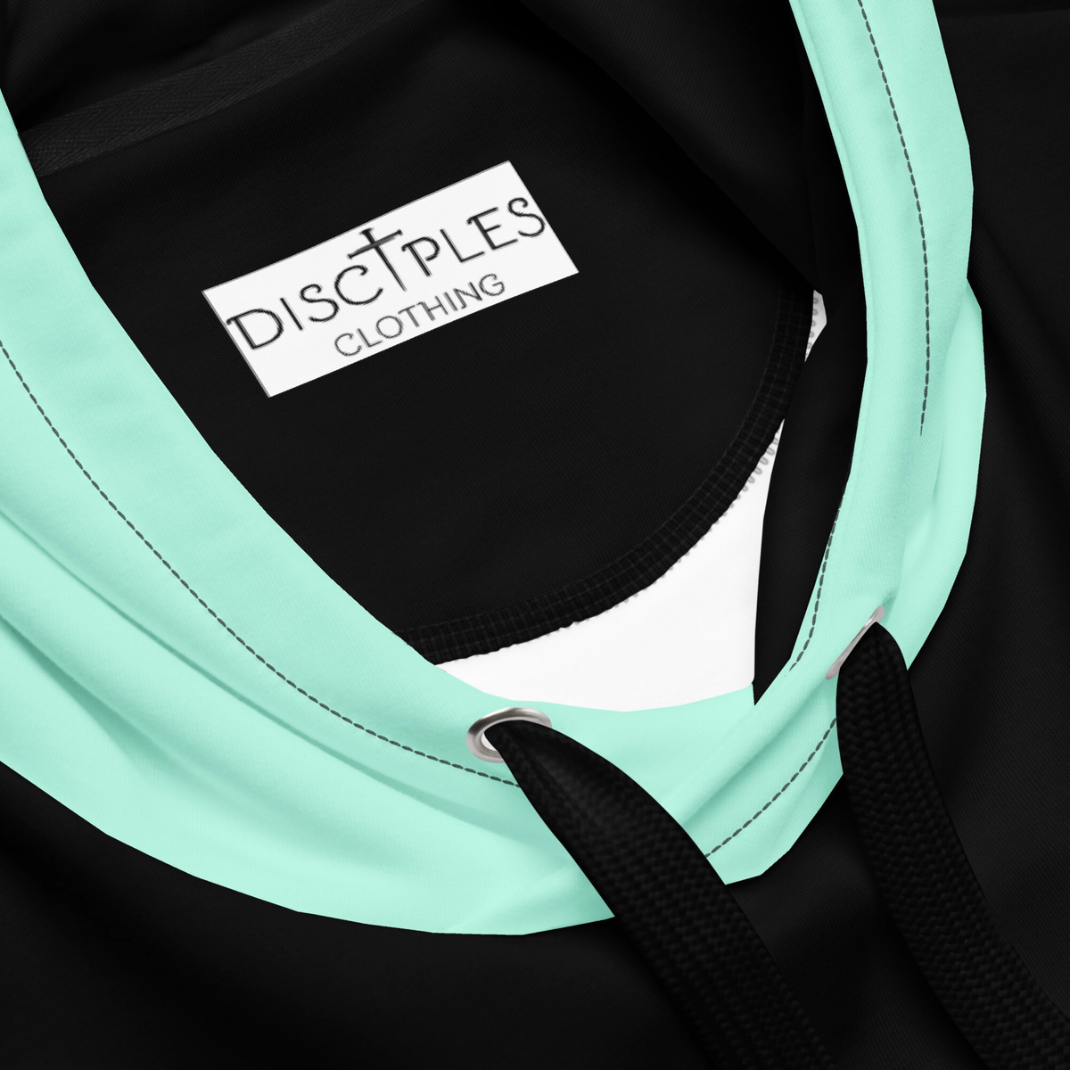 Black And Blue Color Block Hoodie