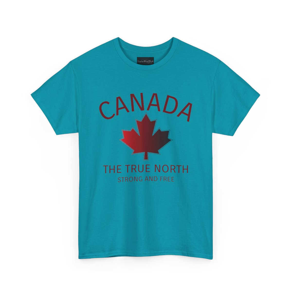 Canada The True North, Strong and Free Maple Leaf T-Shirt