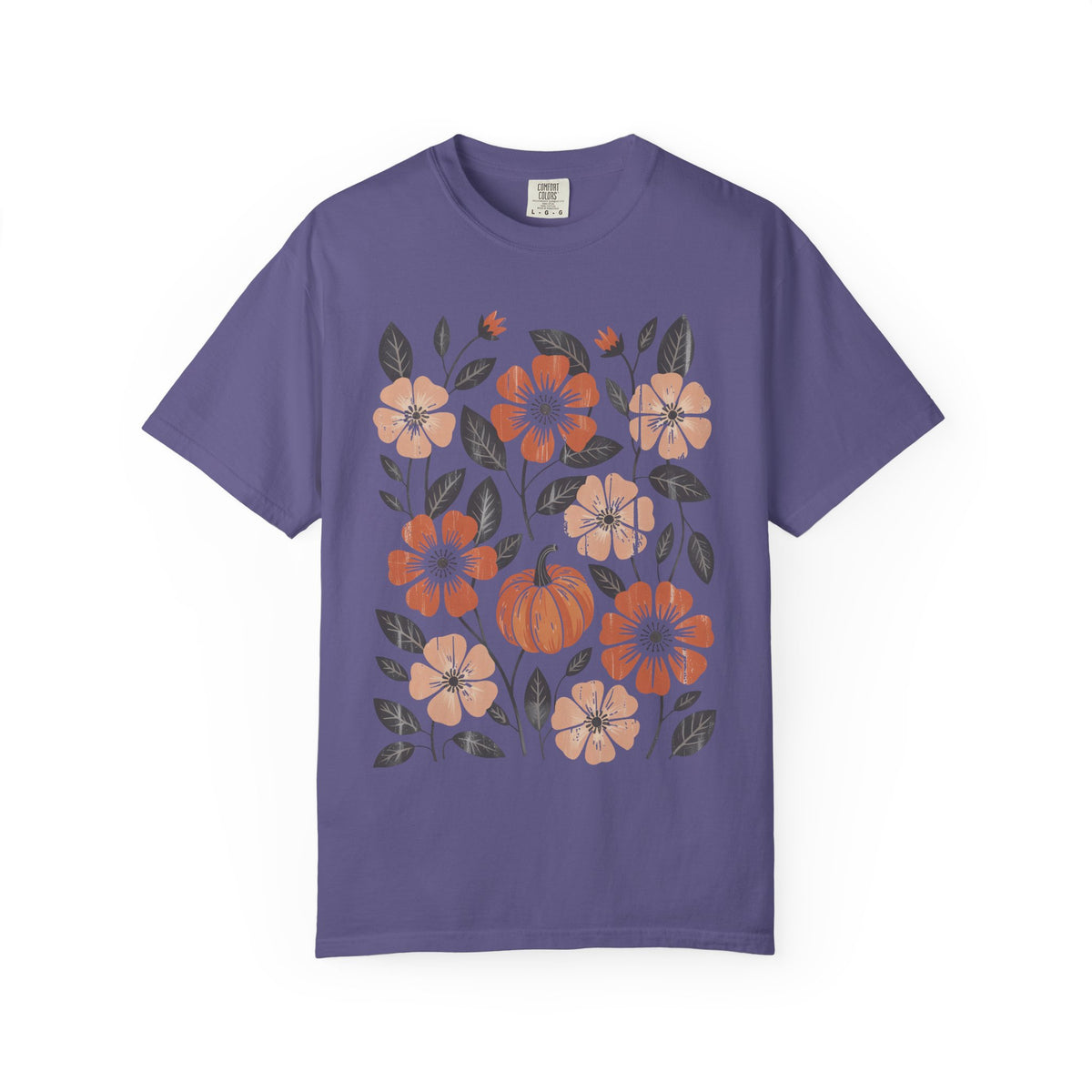 Autumn Pumpkin Floral T-Shirt
