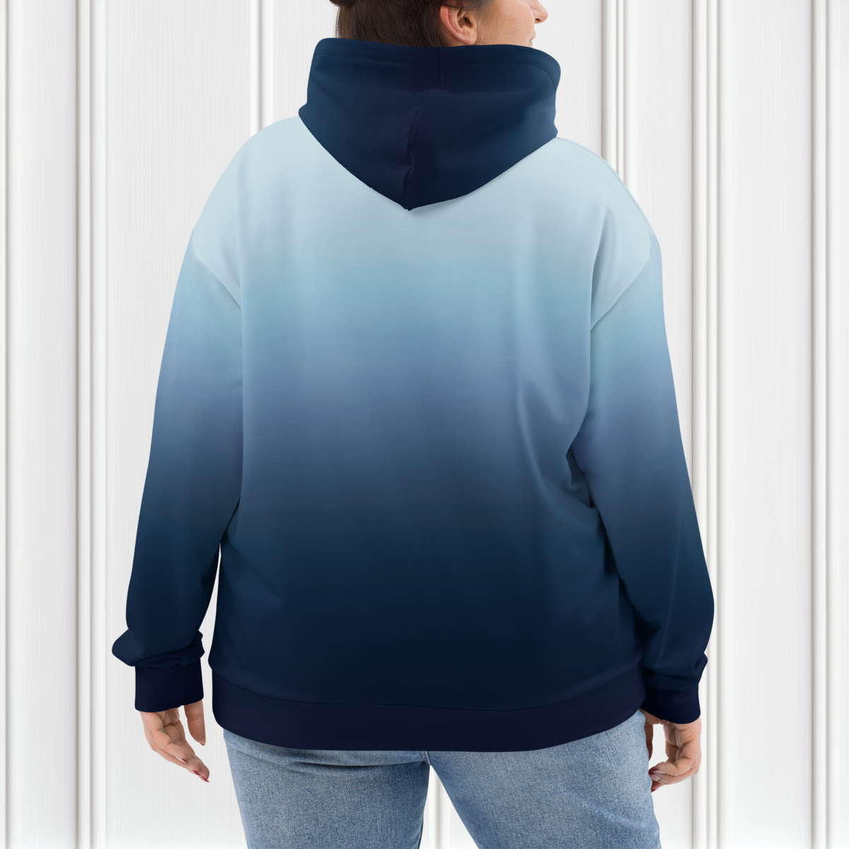 Navy Blue Ombre Hoodie