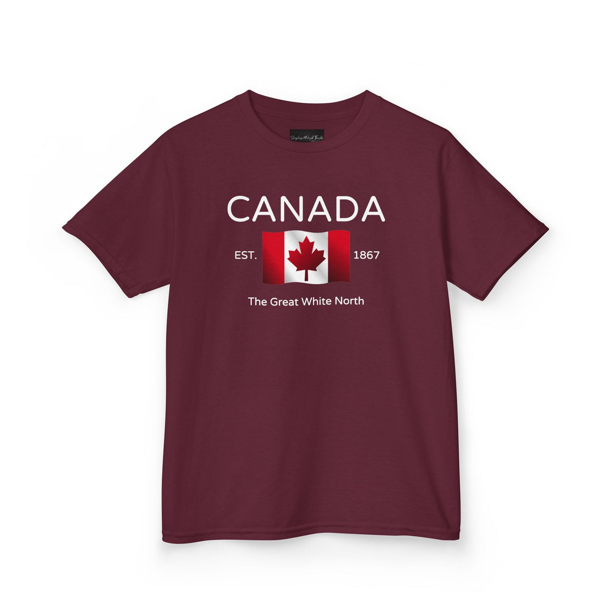 Canada The Great White North Est 1867 Youth T-Shirt