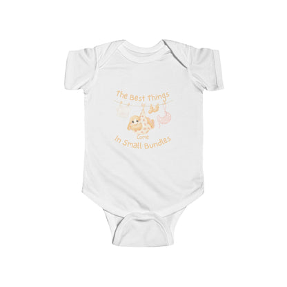 Baby Bodysuit — “The Best Things Come in Small Bundles” Cute Newborn Onesie