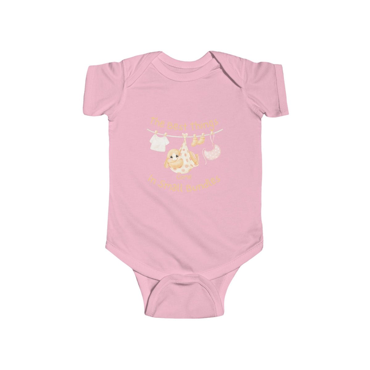 Baby Bodysuit — “The Best Things Come in Small Bundles” Cute Newborn Onesie