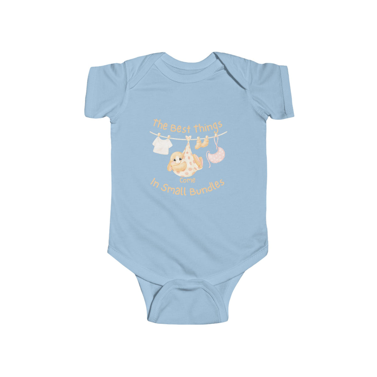 Baby Bodysuit — “The Best Things Come in Small Bundles” Cute Newborn Onesie