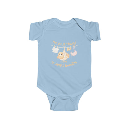 Baby Bodysuit — “The Best Things Come in Small Bundles” Cute Newborn Onesie