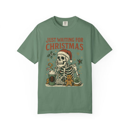 Just Waiting for Christmas Holiday Tee