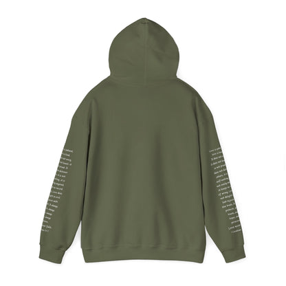 Love Like Jesus Hoodie — Christian Faith Pullover with Scripture Sleeve Text