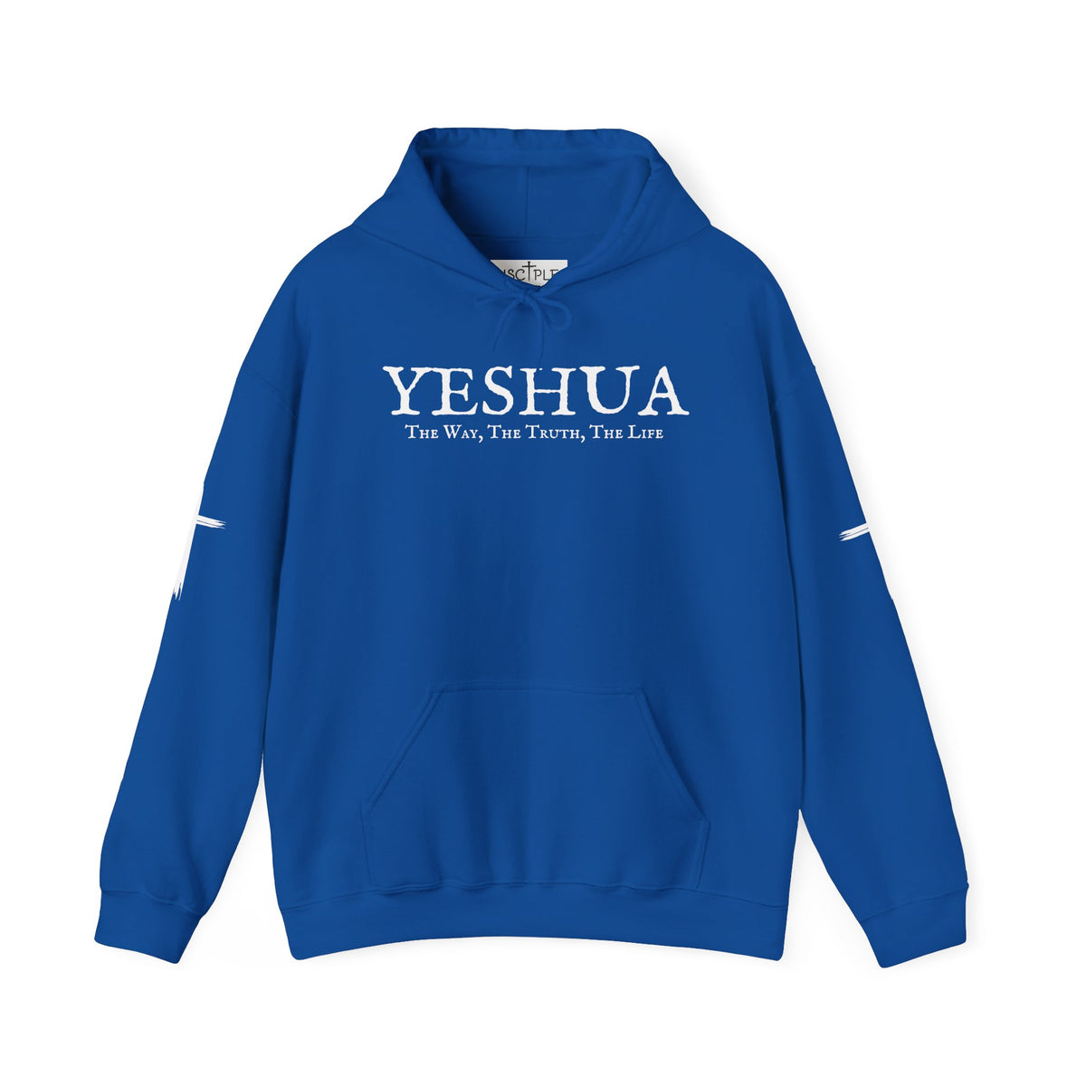 Yeshua The Way, The Truth, The Life Christian Pullover with Sleeve Crosses