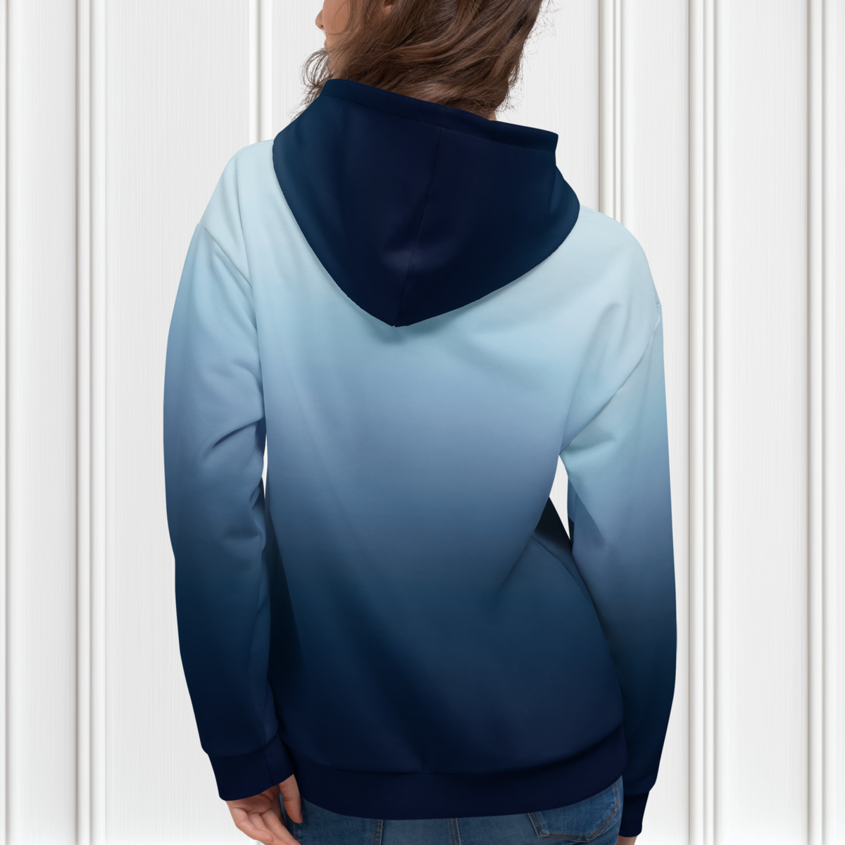 Navy Blue Ombre Hoodie