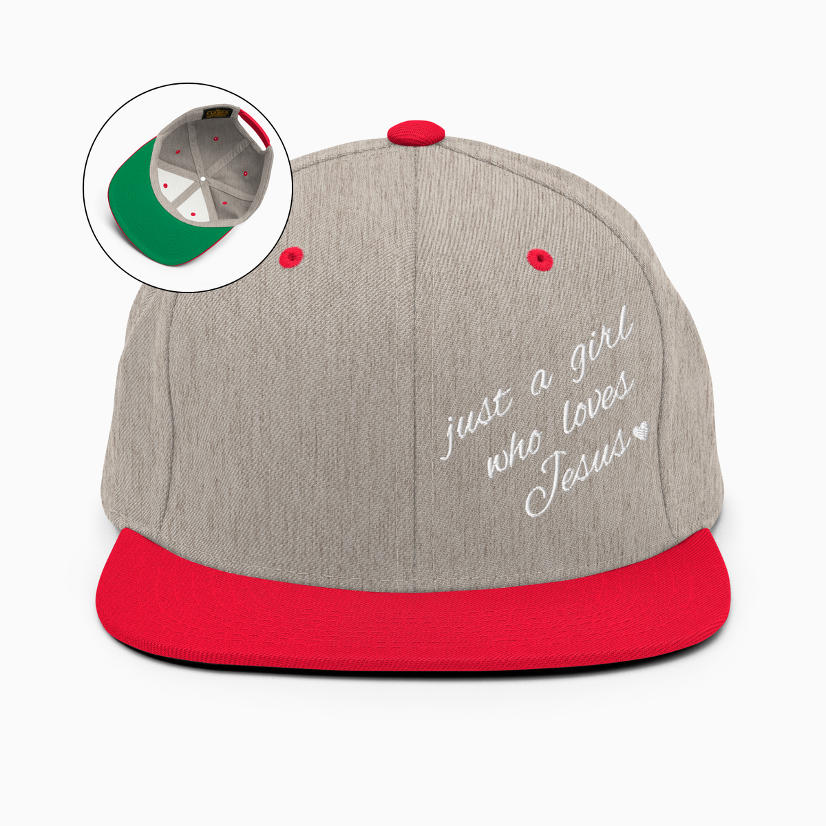 Just A Girl Who Loves Jesus Snapback Hat