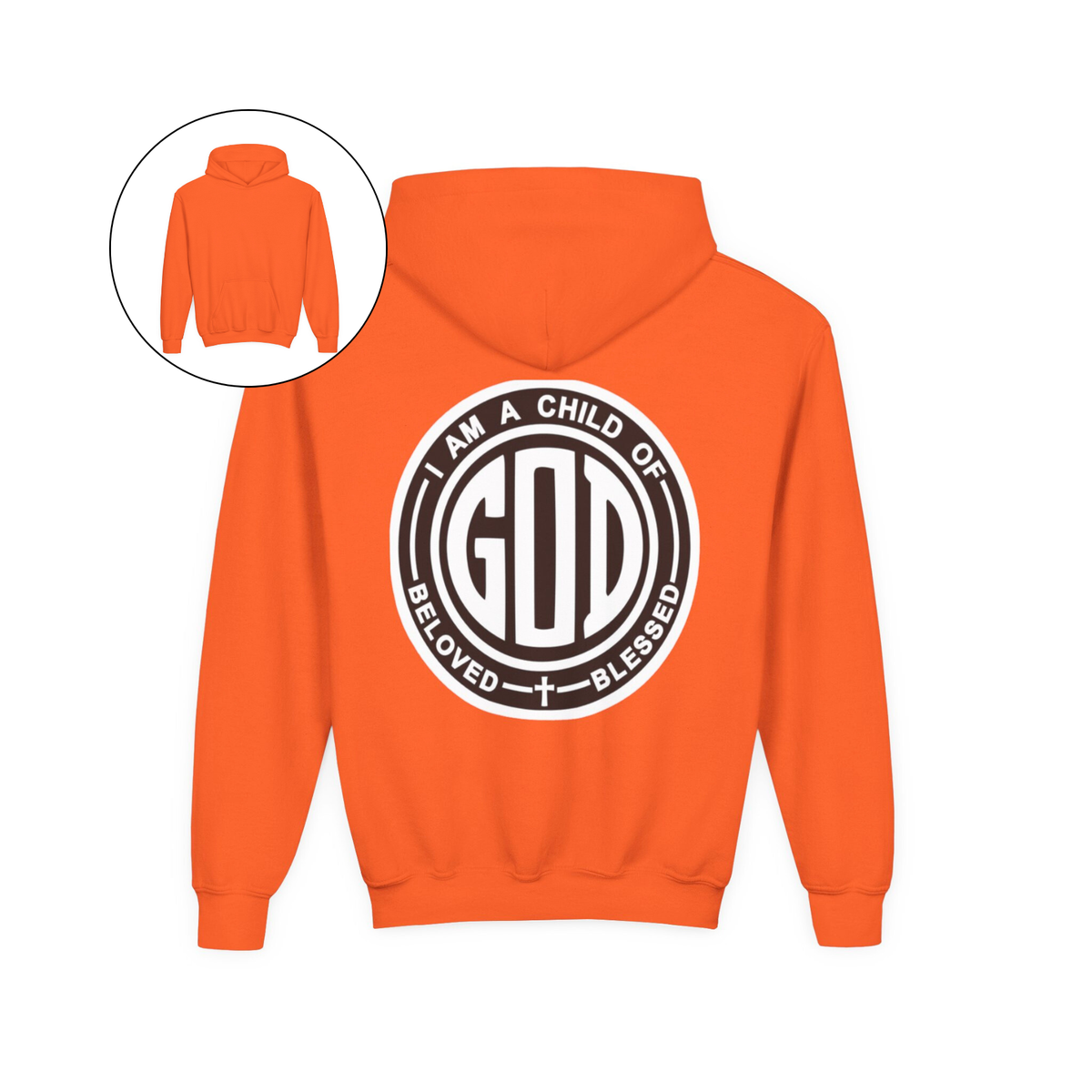 I Am a Child of God Faith Youth Hoodie
