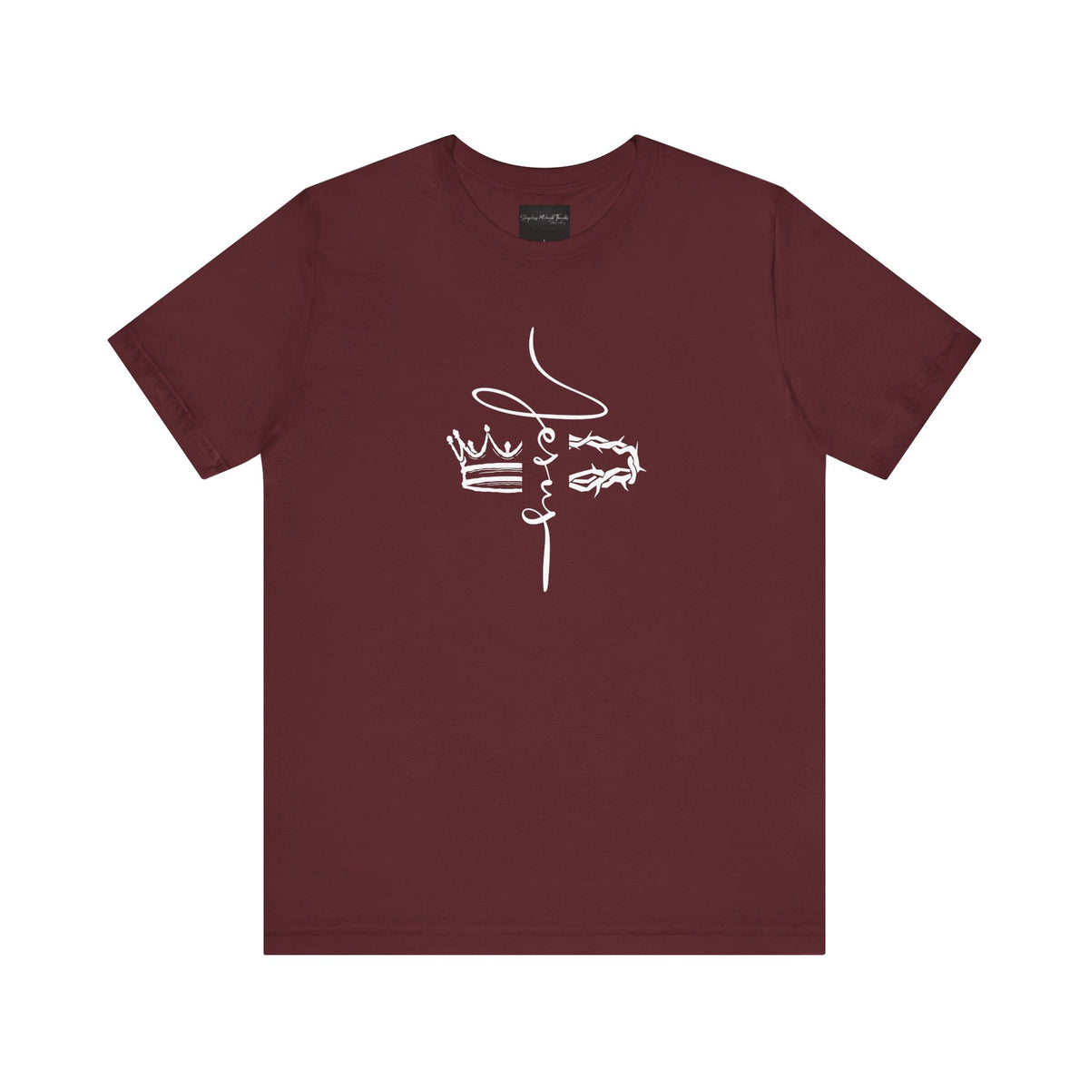 Minimalist Crown Lion T‑Shirt — Elegant Line Art Tee for Men & Women