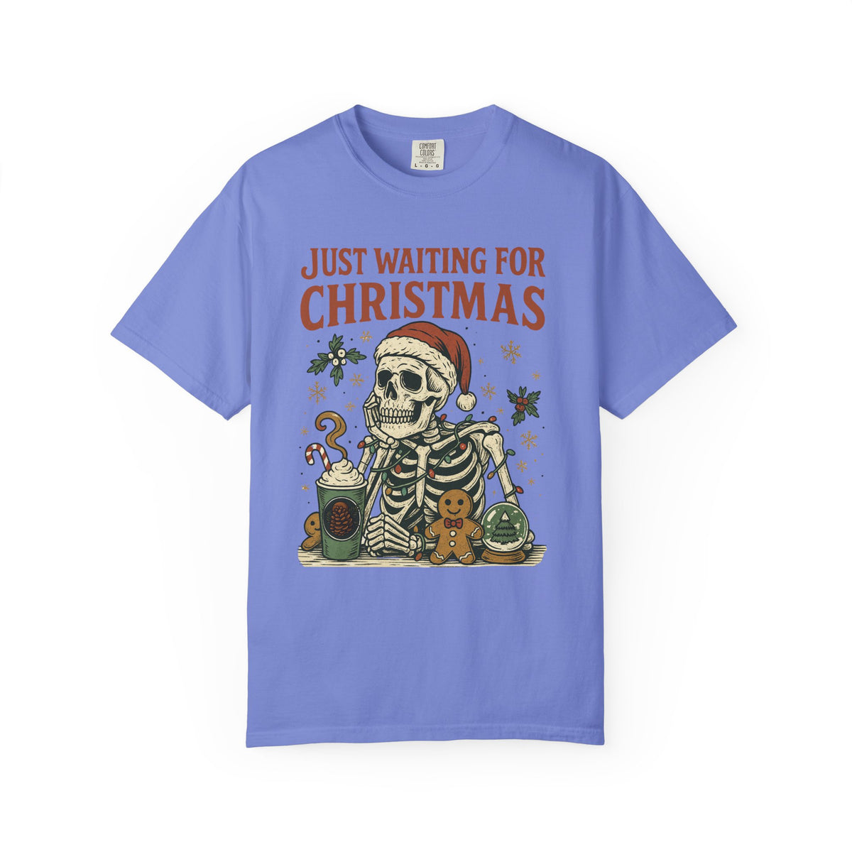 Just Waiting for Christmas Holiday Tee
