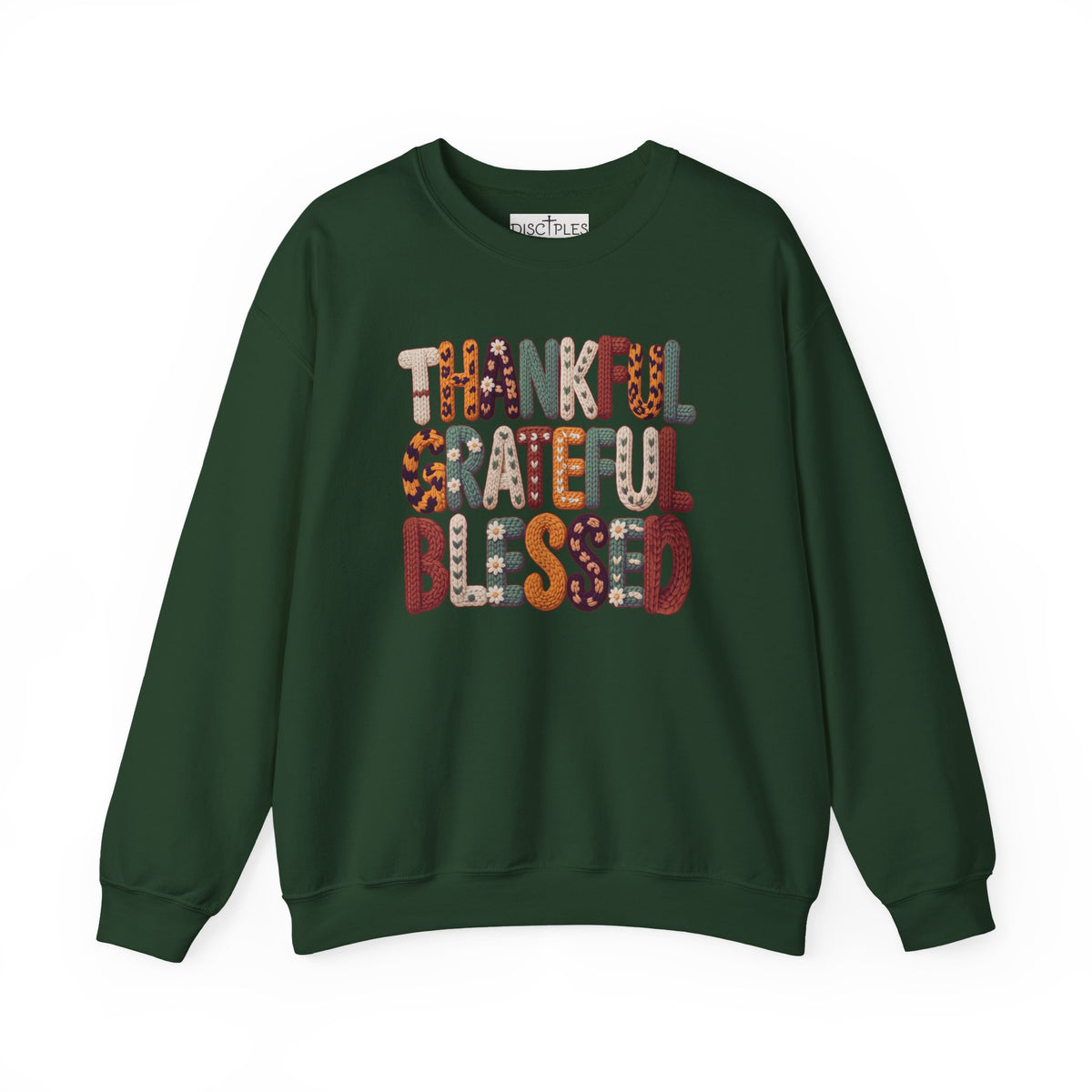 Thankful Grateful Blessed Crewneck Sweatshirt