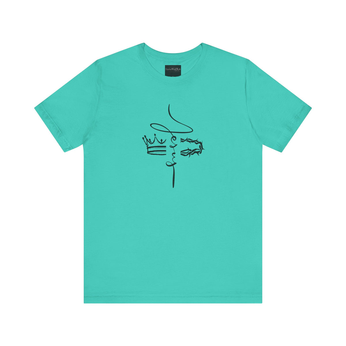 Minimalist Crown Lion T‑Shirt — Elegant Line Art Tee for Men & Women