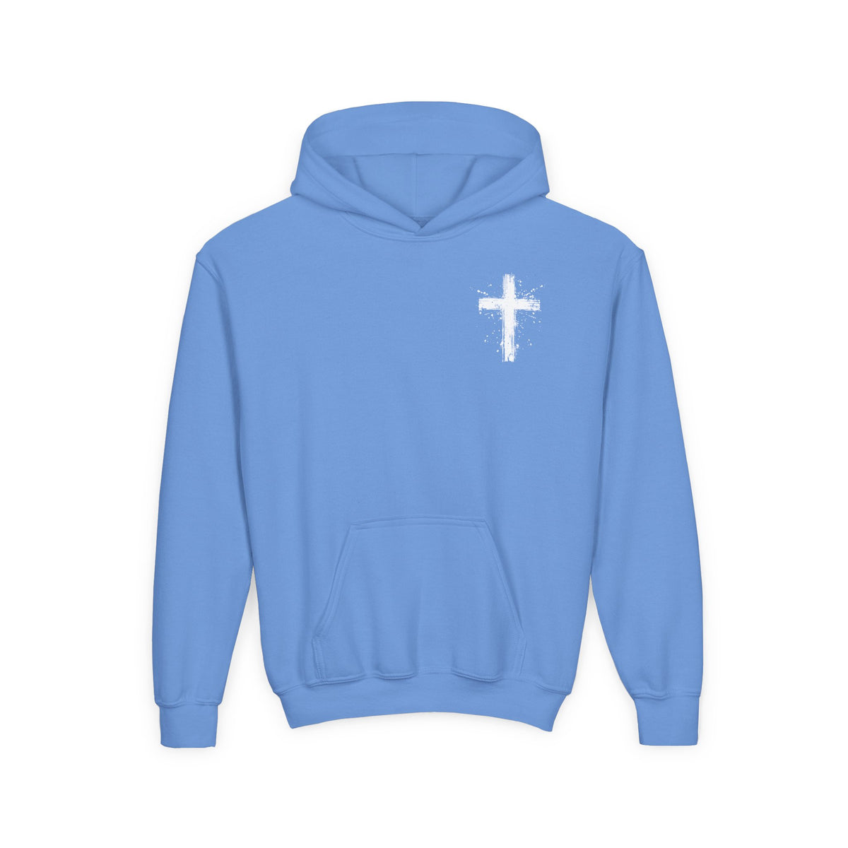 Spray Painted Jesus Cross Youth Hoodie