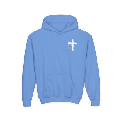 Spray Painted Jesus Cross Youth Hoodie