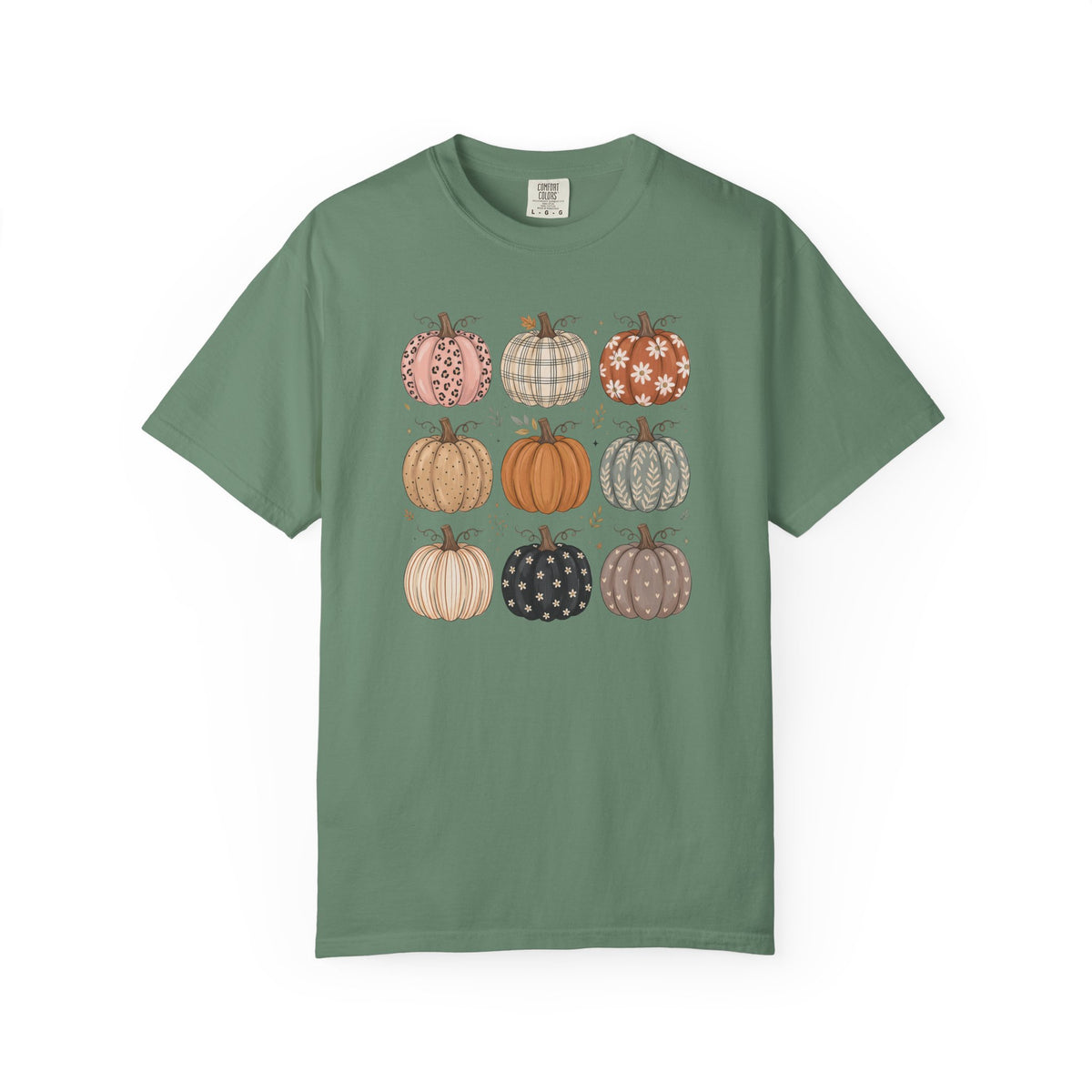 Autumn Patchwork Pumpkins T-Shirt
