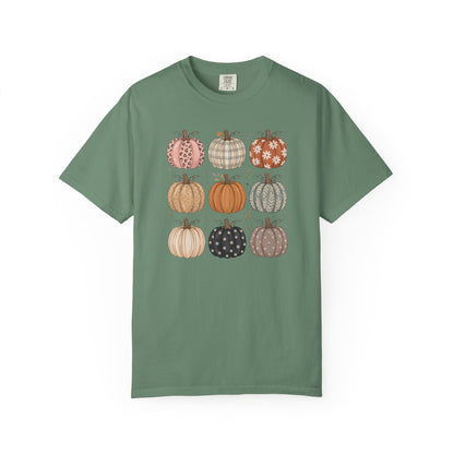 Autumn Patchwork Pumpkins T-Shirt