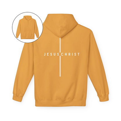 Jesus Christ Minimalist Cross Hoodie