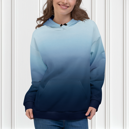 Navy Blue Ombre Hoodie