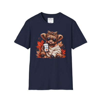 Fueled By Chaos Cow Cozy Autumn Graphic Tee
