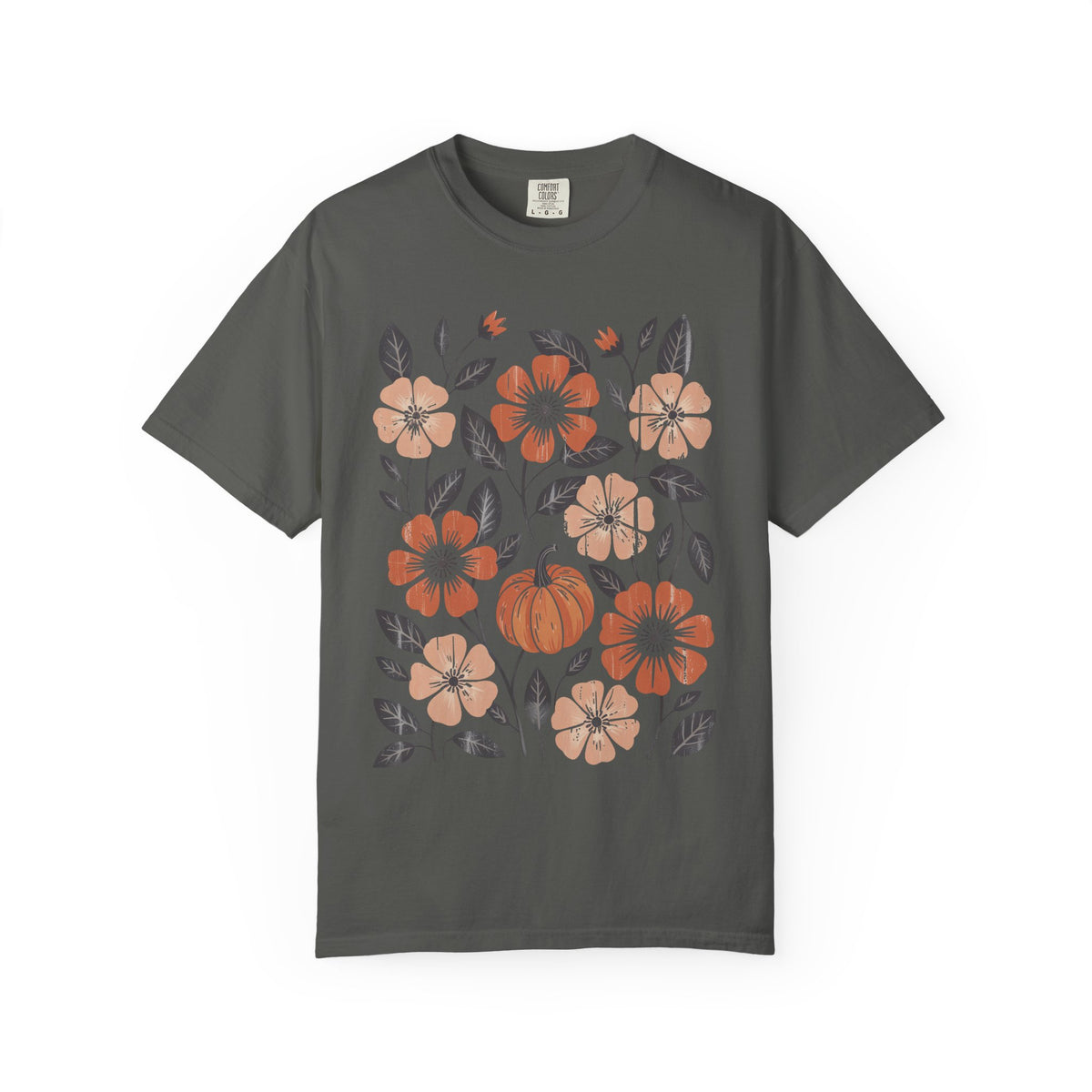Autumn Pumpkin Floral T-Shirt