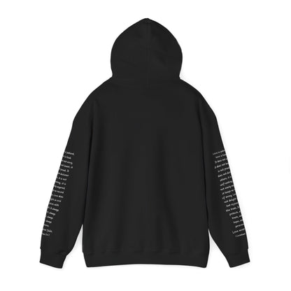Love Like Jesus Hoodie — Christian Faith Pullover with Scripture Sleeve Text
