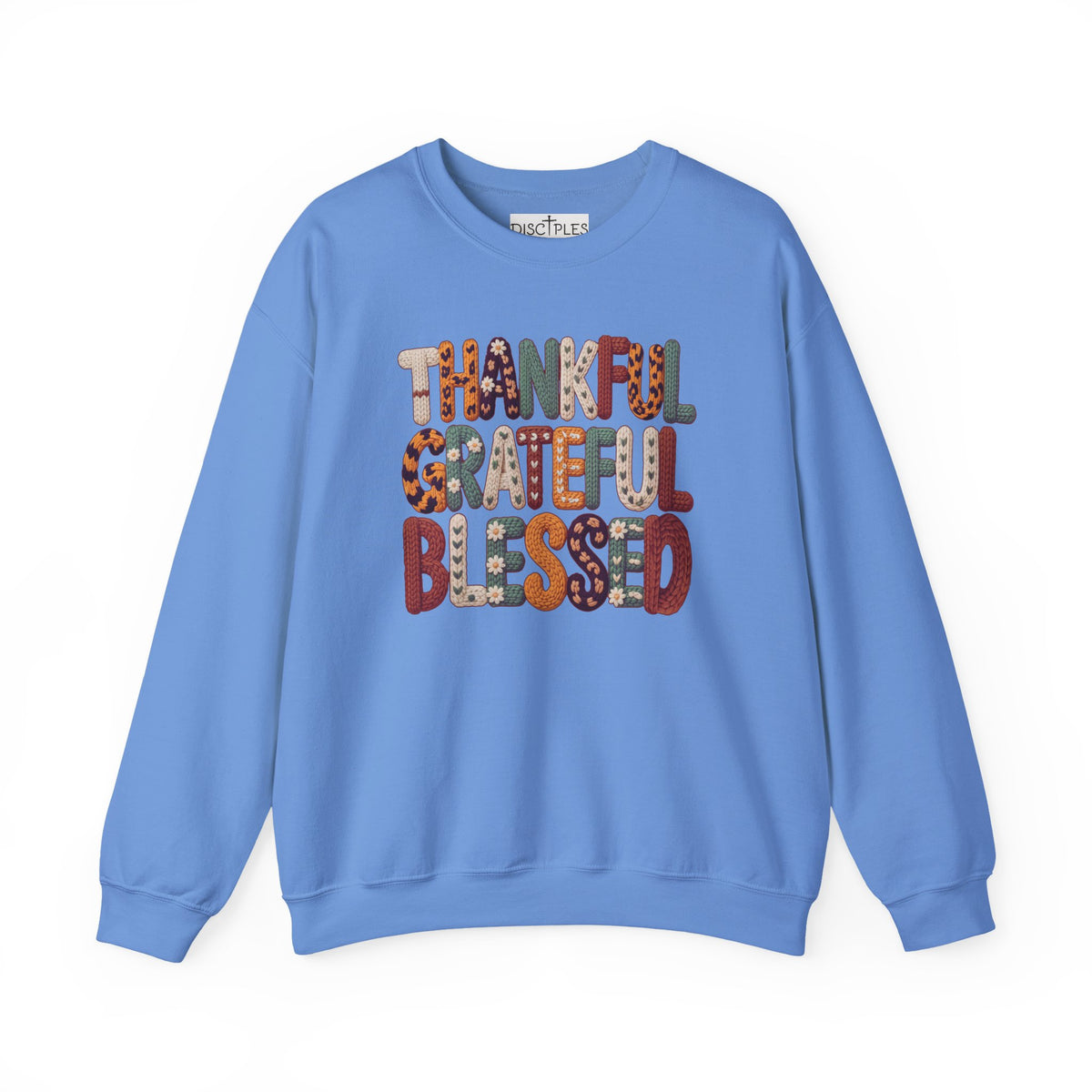 Thankful Grateful Blessed Crewneck Sweatshirt