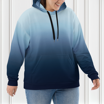 Navy Blue Ombre Hoodie