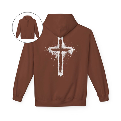 Spray Painted Jesus Cross Hoodie