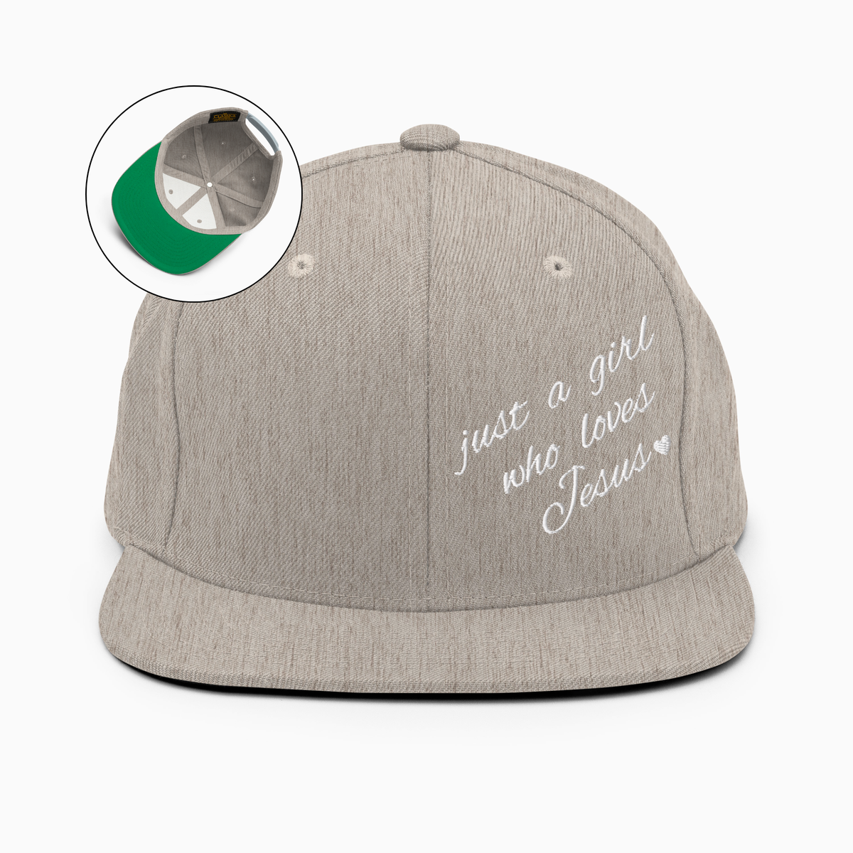 Just A Girl Who Loves Jesus Snapback Hat