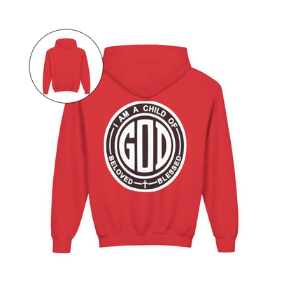 I Am a Child of God Faith Youth Hoodie