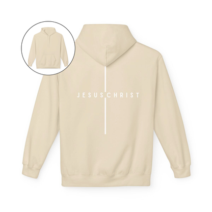 Jesus Christ Minimalist Cross Hoodie