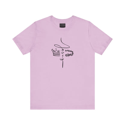 Minimalist Crown Lion T‑Shirt — Elegant Line Art Tee for Men & Women