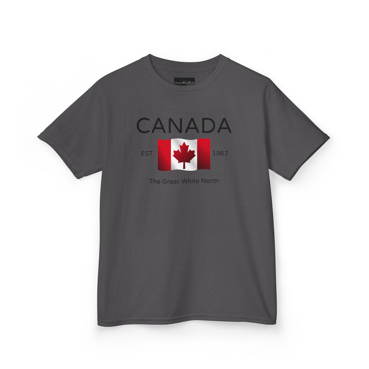 Canada The Great White North Est 1867 Youth T-Shirt