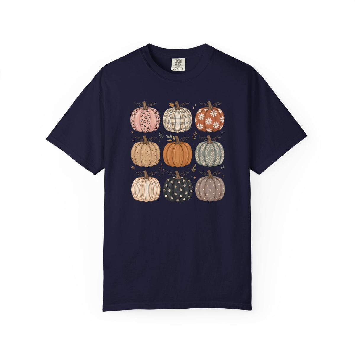 Autumn Patchwork Pumpkins T-Shirt