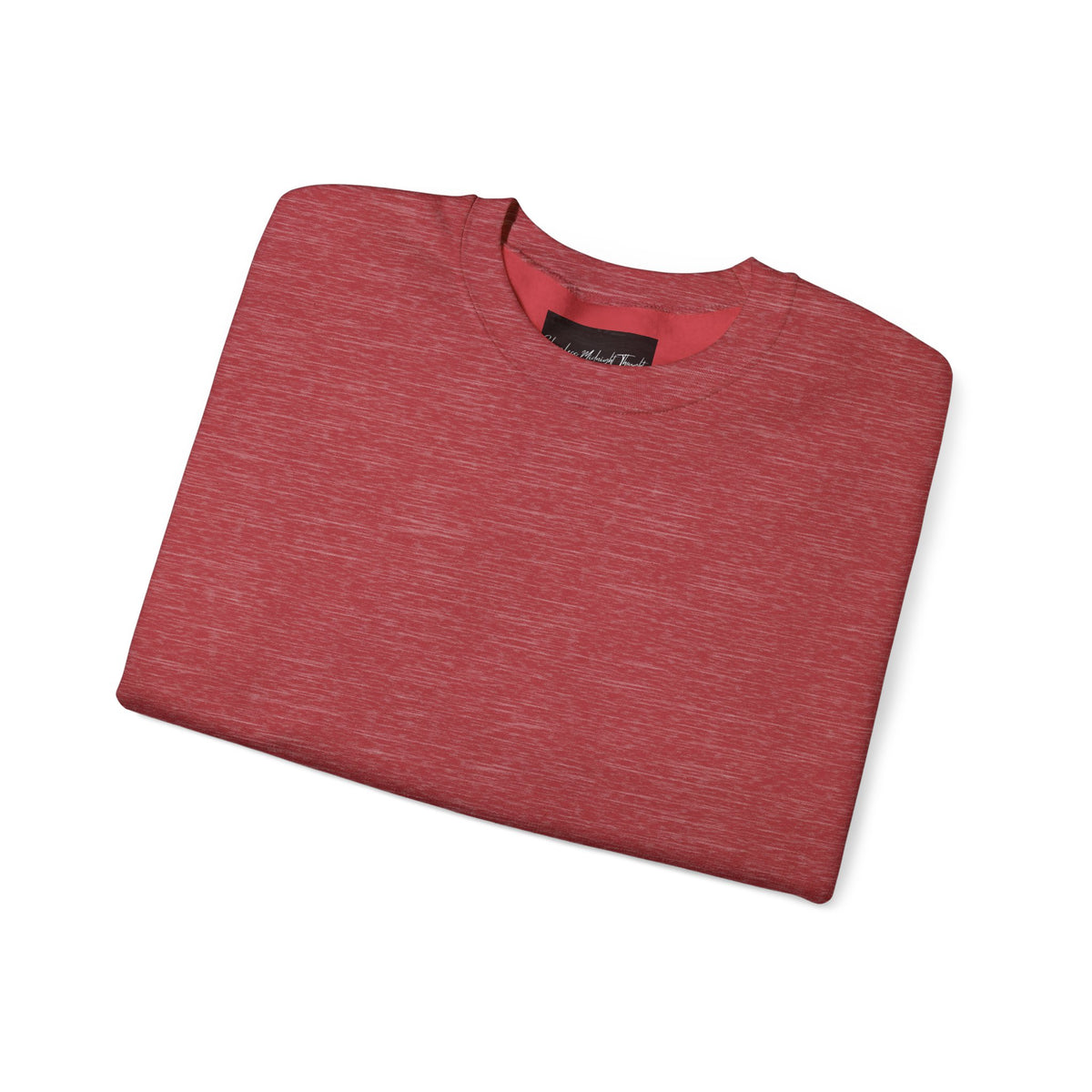 Crewneck Sweatshirt — Minimal Cross Sleeve Design