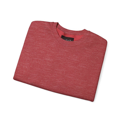 Crewneck Sweatshirt — Minimal Cross Sleeve Design