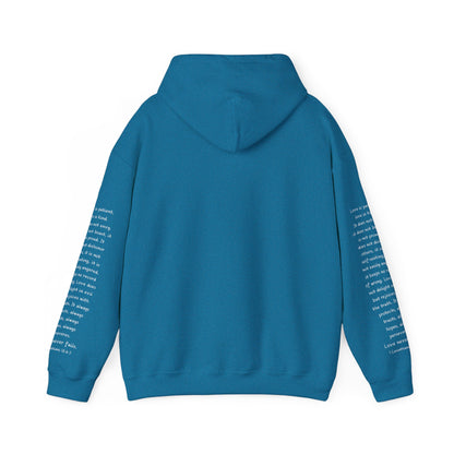 Love Like Jesus Hoodie — Christian Faith Pullover with Scripture Sleeve Text