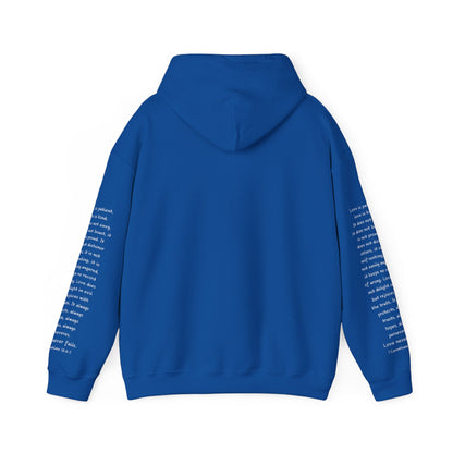 Love Like Jesus Hoodie — Christian Faith Pullover with Scripture Sleeve Text