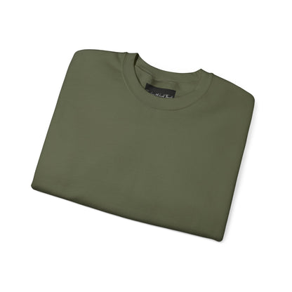 Crewneck Sweatshirt — Minimal Cross Sleeve Design