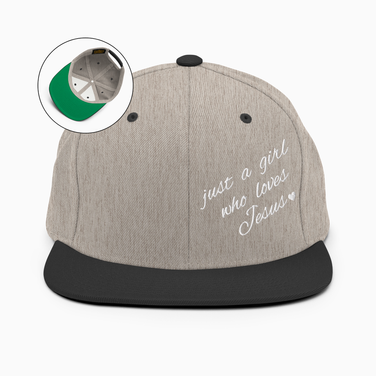Just A Girl Who Loves Jesus Snapback Hat