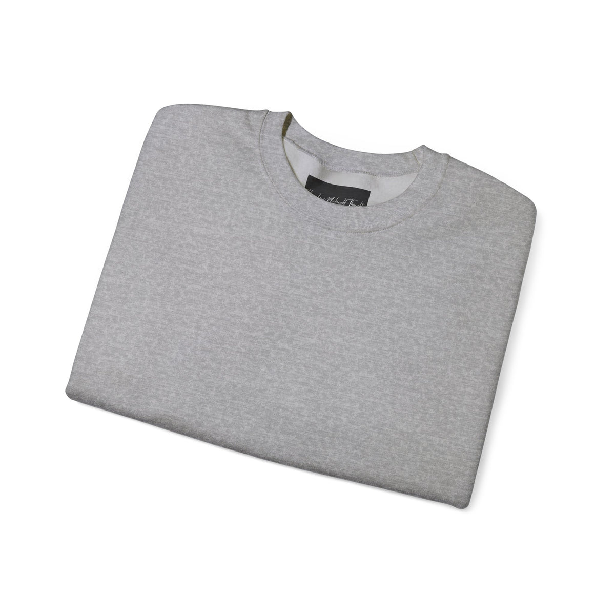 Crewneck Sweatshirt — Minimal Cross Sleeve Design