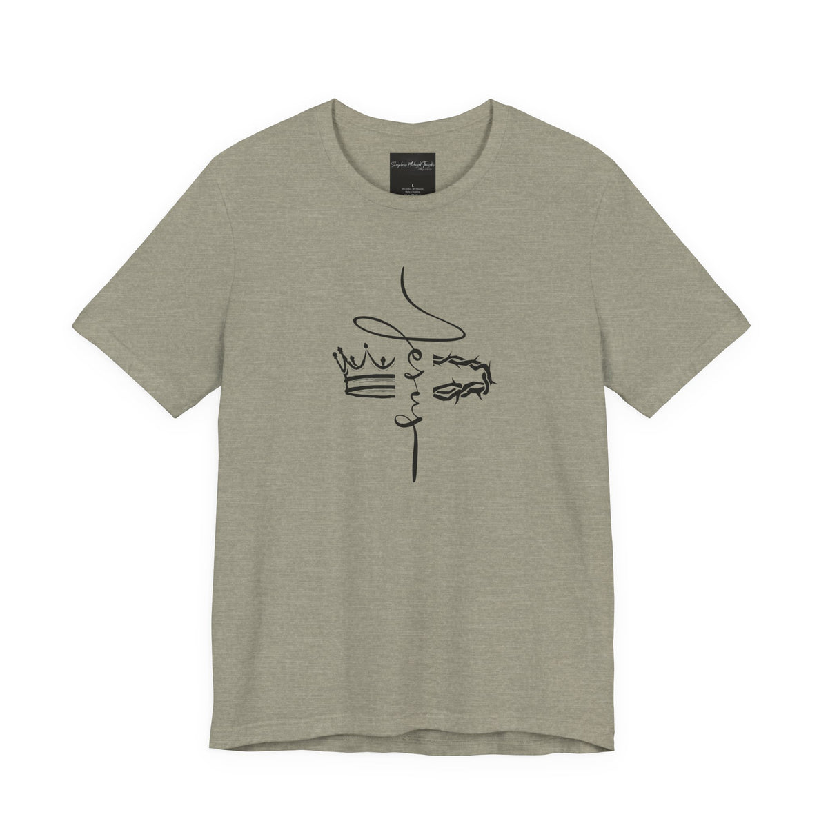 Minimalist Crown Lion T‑Shirt — Elegant Line Art Tee for Men & Women