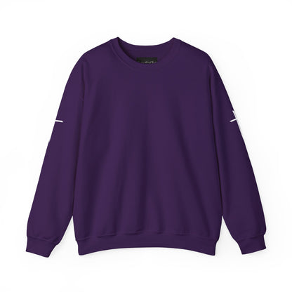 Crewneck Sweatshirt — Minimal Cross Sleeve Design