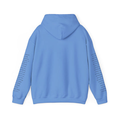 Love Like Jesus Hoodie — Christian Faith Pullover with Scripture Sleeve Text