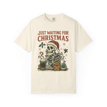 Just Waiting for Christmas Holiday Tee