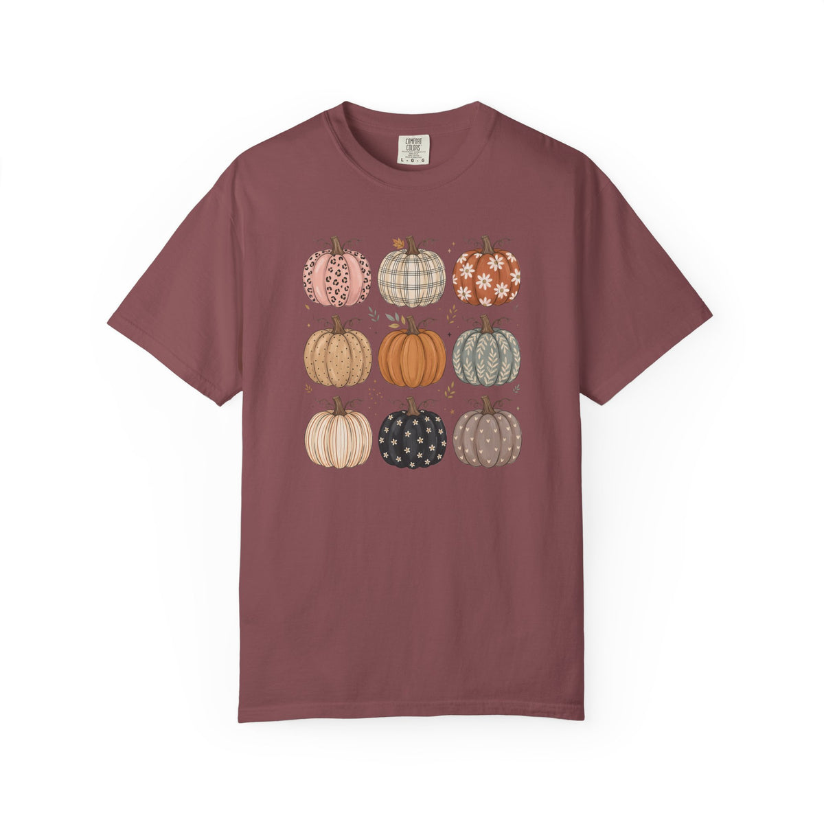 Autumn Patchwork Pumpkins T-Shirt